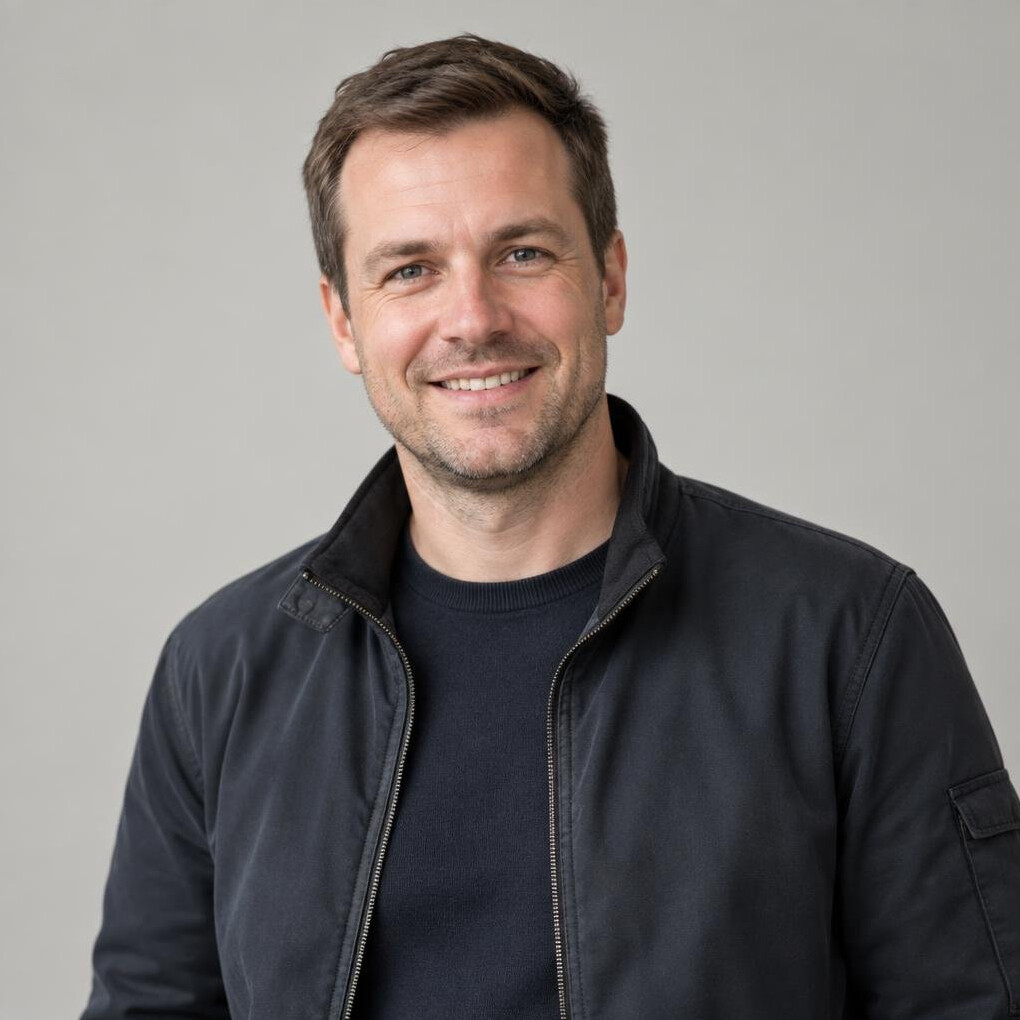 Portrait of a smiling man in his thirties